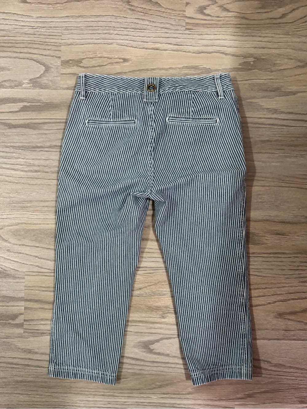 Lauren Ralph Lauren Blue And White Striped Cropped Pants Woman’s Size 2P - Picture 2 of 5